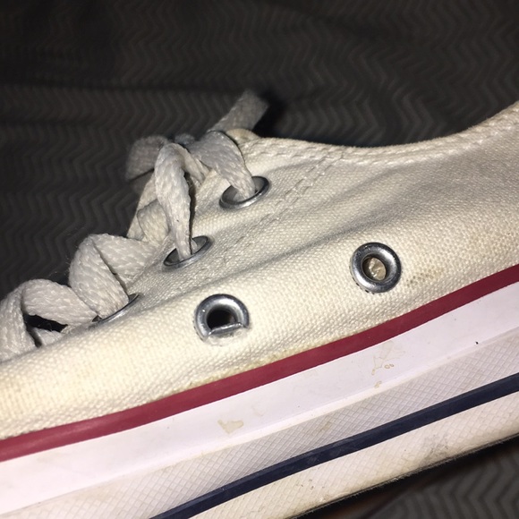 White Low Cut Conserve All Star Shoes - Picture 3 of 7